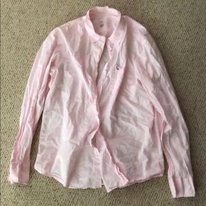 American Eagle Light Pink Button-down Shirt